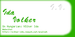 ida volker business card